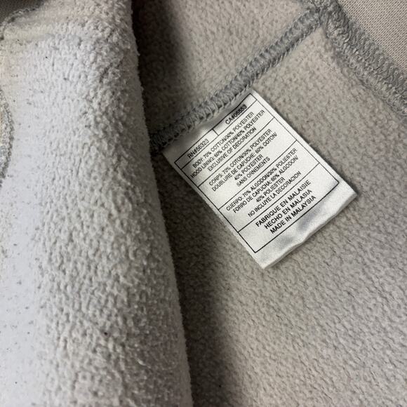 Vintage Y2K Nike White Mens XXL Full Zip Spell Out Swoosh Ribbed Pocket Hoodie - Picture 9 of 11